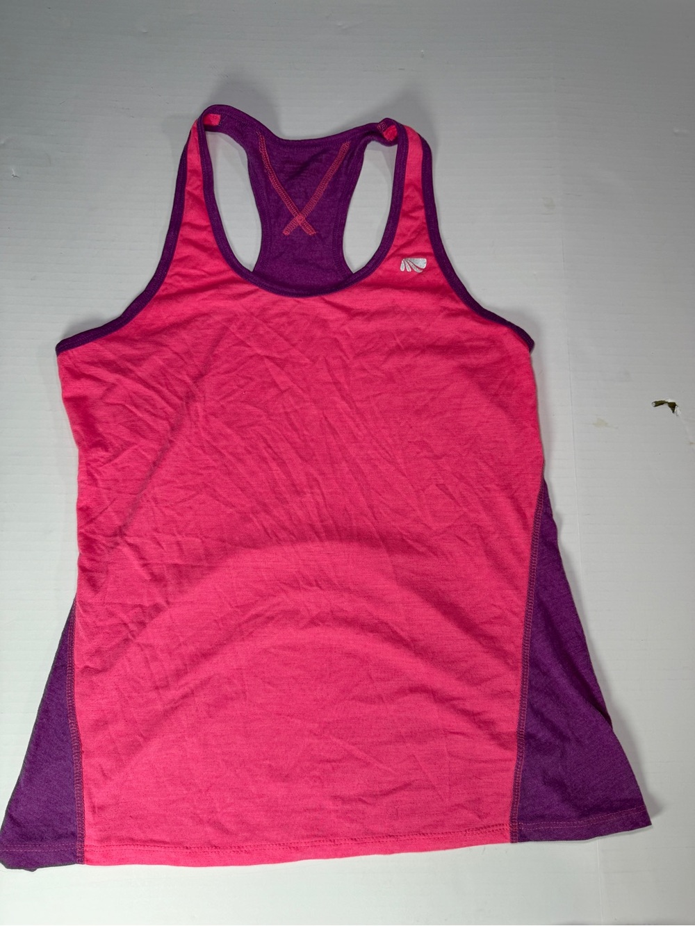 Marika Pink Purple Athletic Racerback Tank Women’s Medium Approx 16.5x25